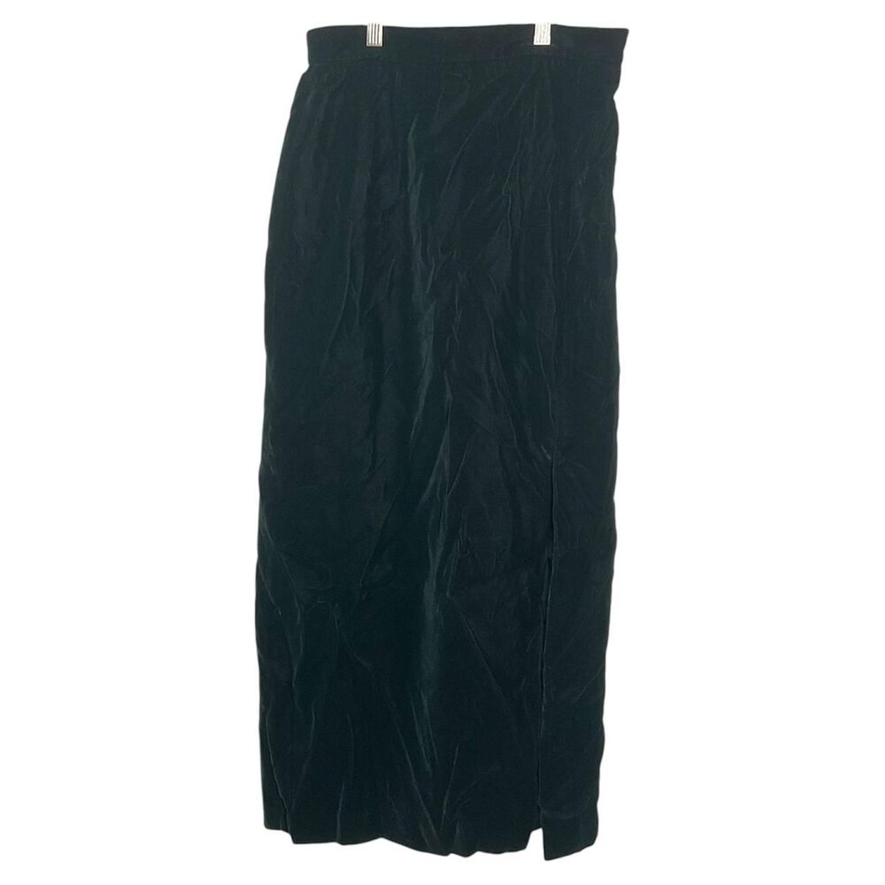 Westbound Vintage 90s Green Velvet Maxi Skirt Vampire Goth Size 10 Deadstock